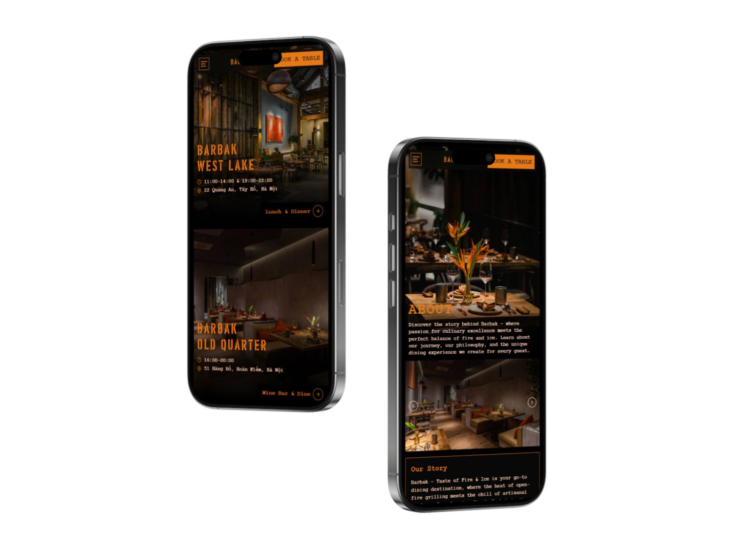 Dự án Thiết kế website Barbak